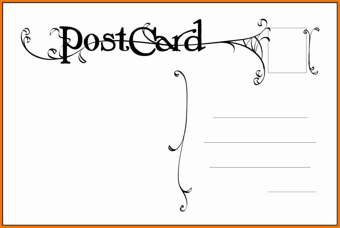 Microsoft Word Postcard Template Fresh Free Postcard Templates