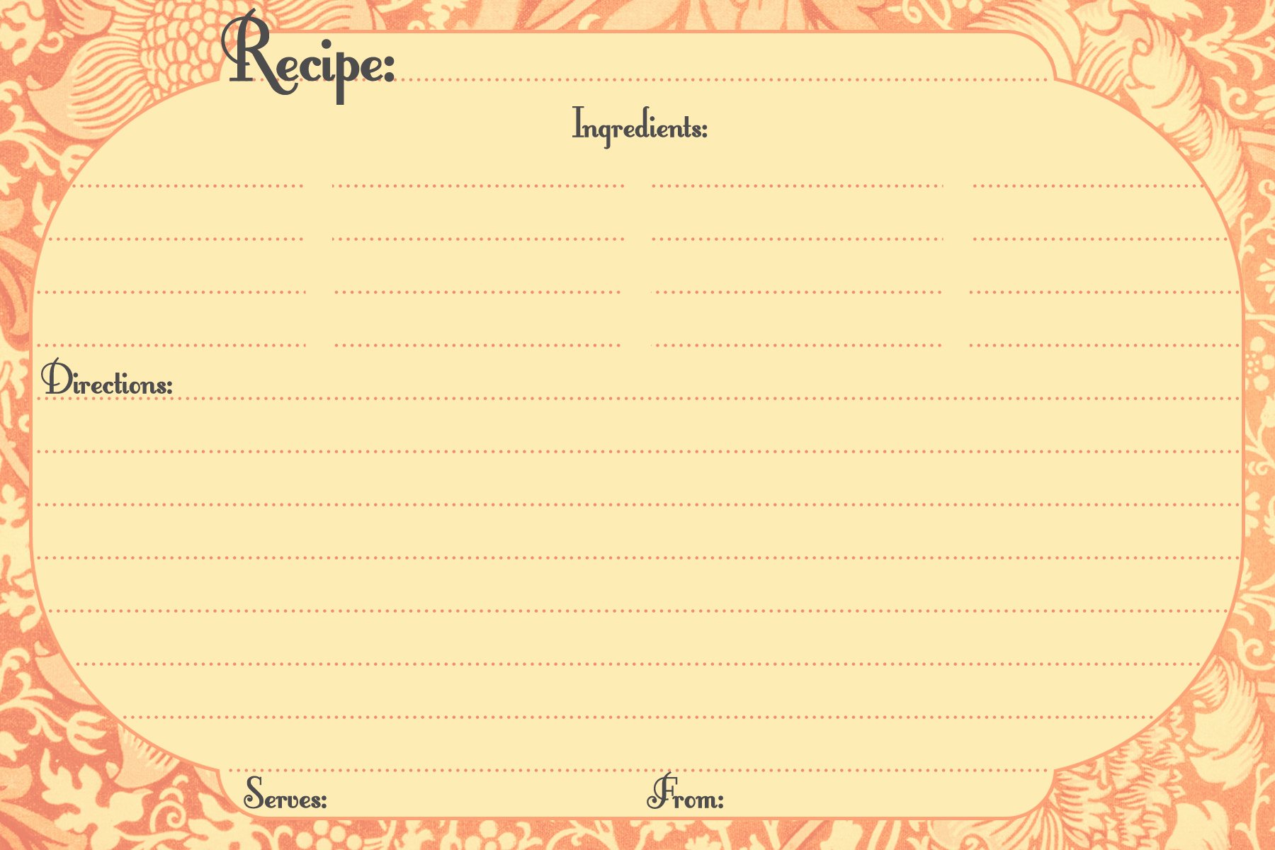 Microsoft Word Recipe Template Lovely 13 Recipe Card Templates Excel Pdf formats