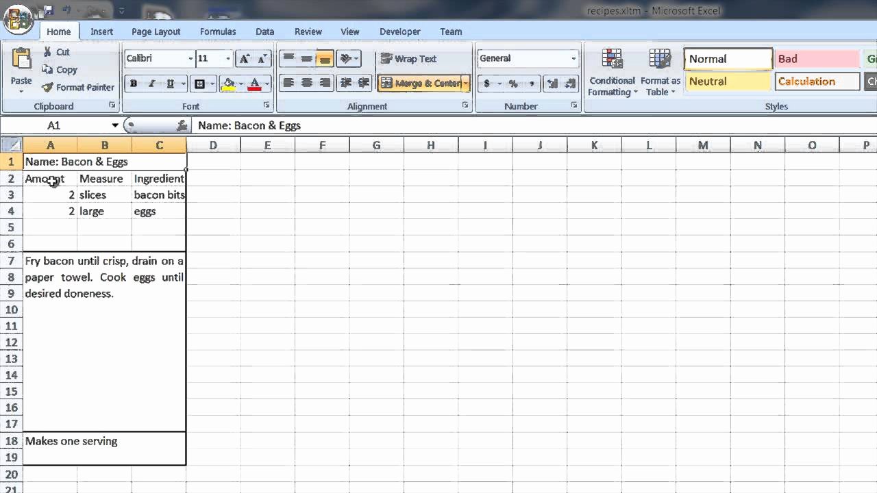 Microsoft Word Recipe Template New How to Create A Recipe Template In Word &amp; Excel Puter