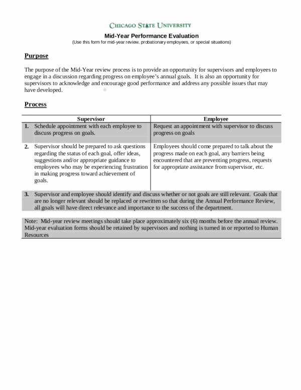 Mid Year Review Template Inspirational What is An Employee Evaluation form