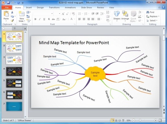 Mind Map Template Powerpoint Unique Using Mind Maps to Ideas In Powerpoint Presentations