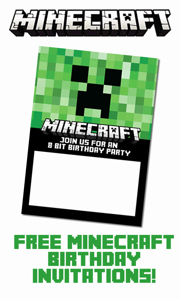 Minecraft Birthday Invitation Template Best Of Blank Birthday Invitation Template Minecraft Free
