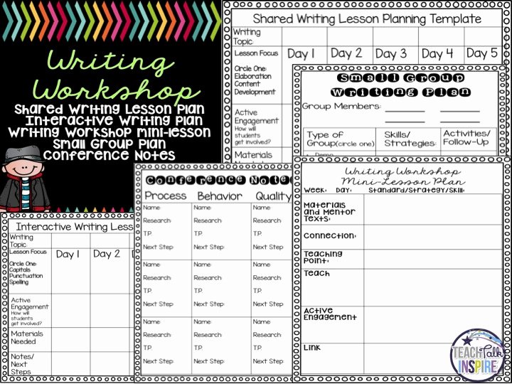 Mini Lesson Plan Template New Launching the Writing Workshop Do S and Don Ts the First