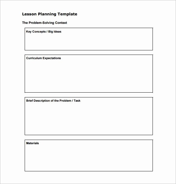 Mini Lesson Plan Template New Lesson Plan format Ks1