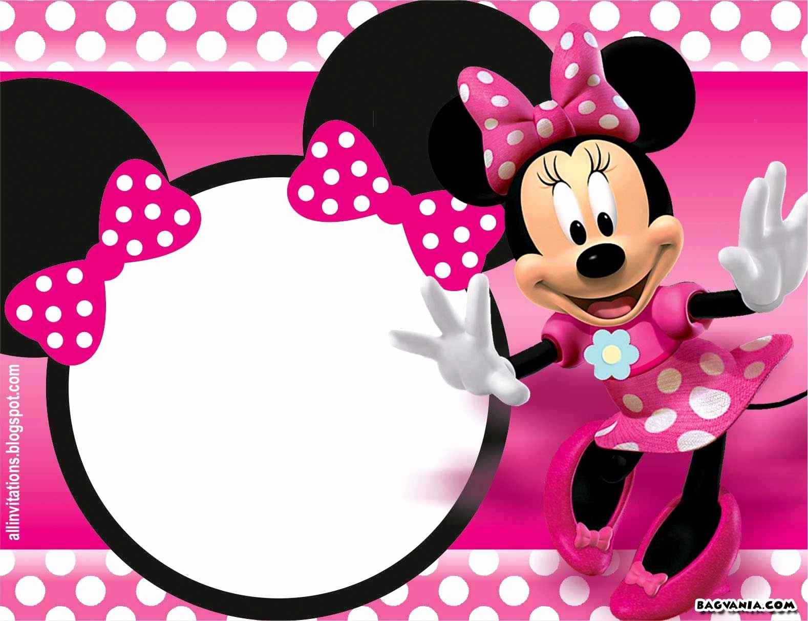 Minnie Mouse Invitation Template Luxury Free Printable Minnie Mouse Birthday Invitations