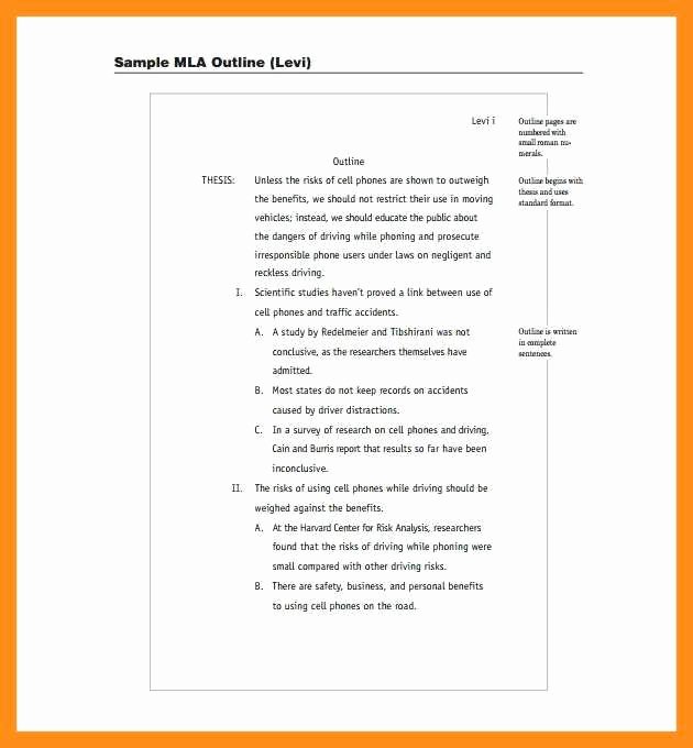 Mla format Outline Template Inspirational 12 13 Research Essay Example Mla