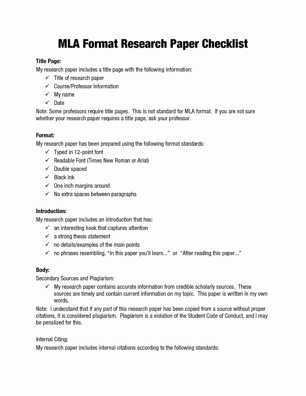 Mla format Paper Template Inspirational Mla format Research Papers