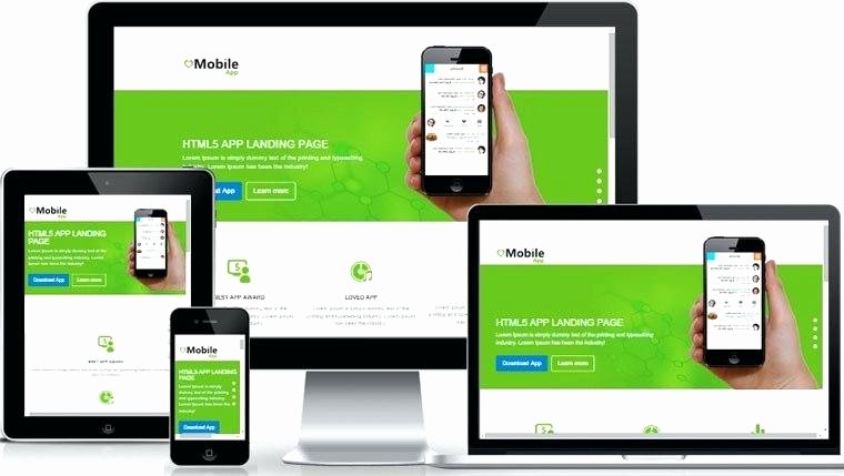 Mobile Apps Website Template Beautiful Eye Catching Mobile App Landing Page Template Free