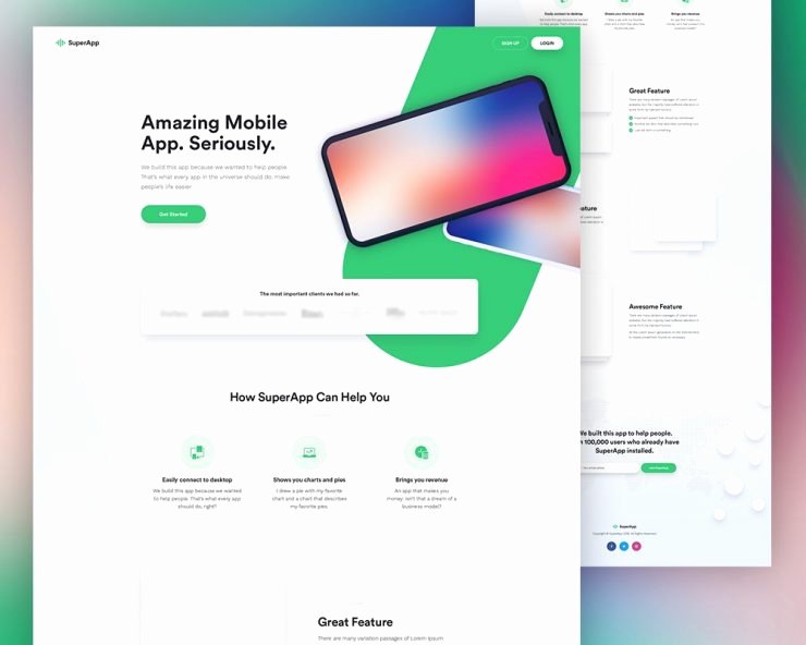 Mobile Apps Website Template Best Of Free Mobile App Website Template Psd Download Psd