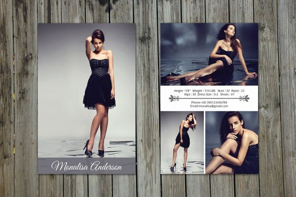 Model Comp Card Template Fresh 8 P Card Templates Free Sample Example format