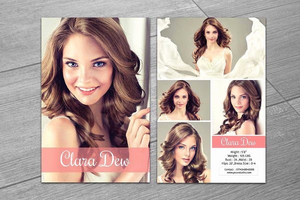 Model Comp Card Template New 8 P Card Templates Free Sample Example format