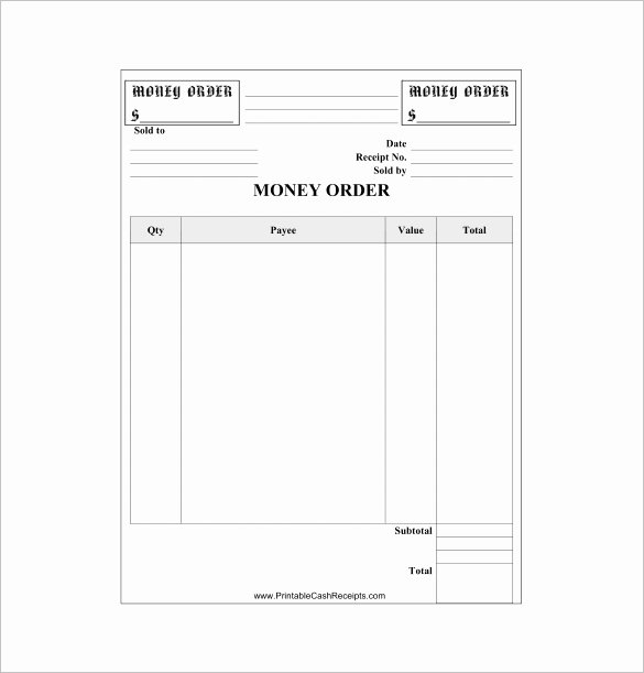 Money order Receipt Template Lovely Template for Bud Ing Money Invitation Template