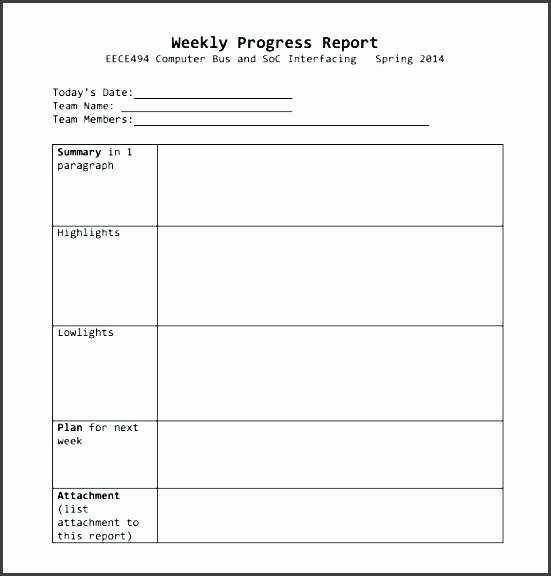 Monthly Progress Report Template Luxury Progress Report Monthly In Template Student Position