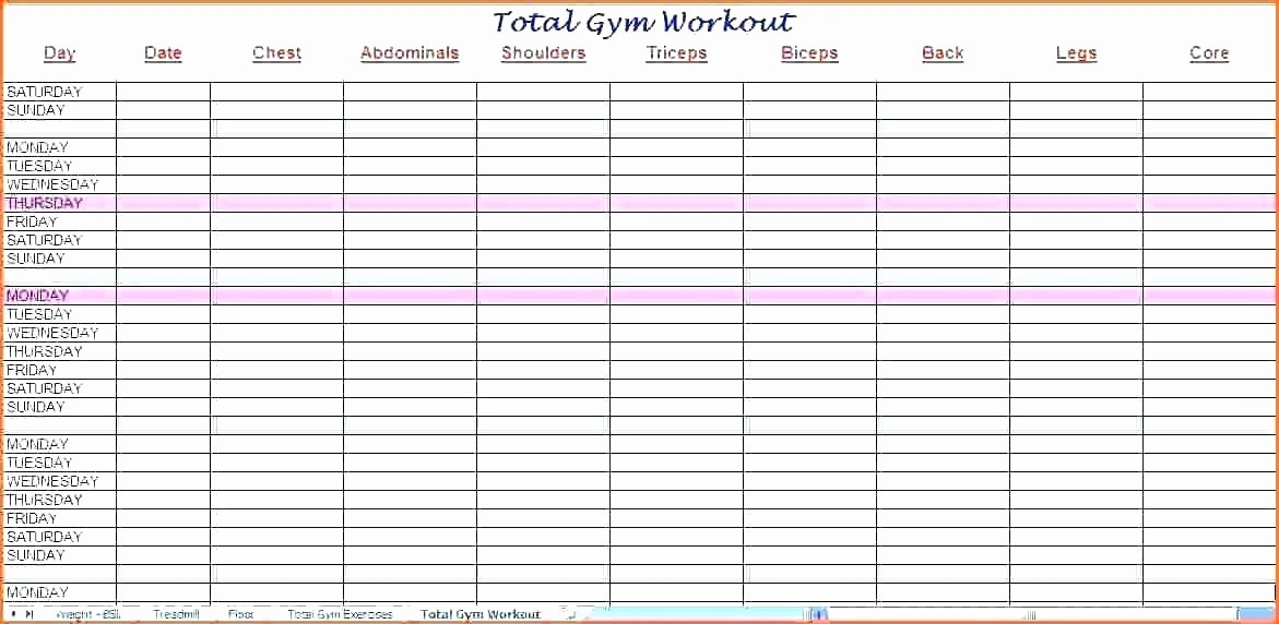 training schedule template excel workout printable templates blank calendar printing staff monthly 2018 printab
