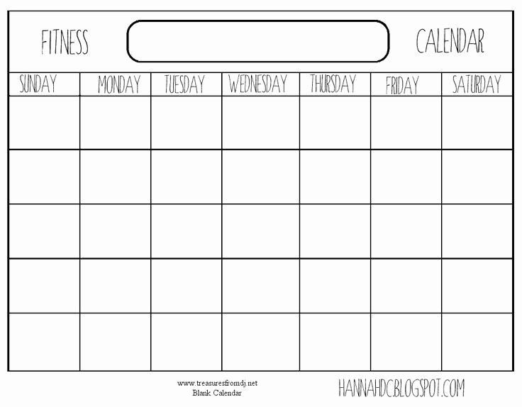 Monthly Workout Schedule Template Inspirational 7 Best Workout Calendar Images On Pinterest