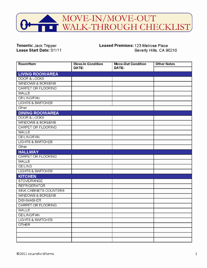 Move In Checklist Template Best Of Tenant Move Out Notice – Vacating Tenant Notices
