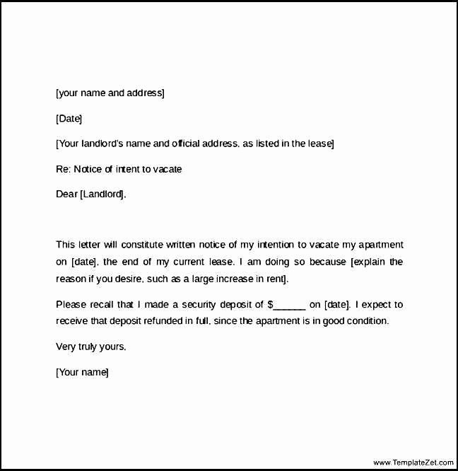 Move Out Letter Template New 9 10 Notice to Tenant to Move Out