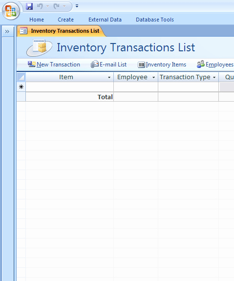 access 2007 inventory database