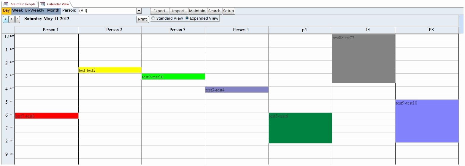 Ms Access Calendar Template New Microsoft Access Calendar Template Free Calendar Collection