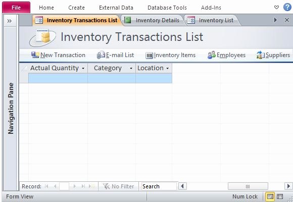 Ms Access Inventory Template Lovely Free Inventory Management Template for Access
