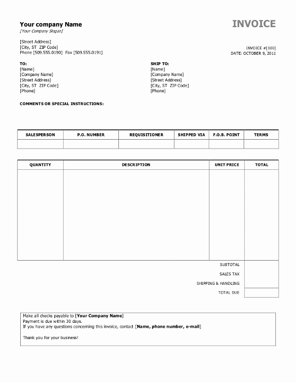 Ms Access Invoice Template Beautiful Free Invoice Templates for Word Excel Open Fice