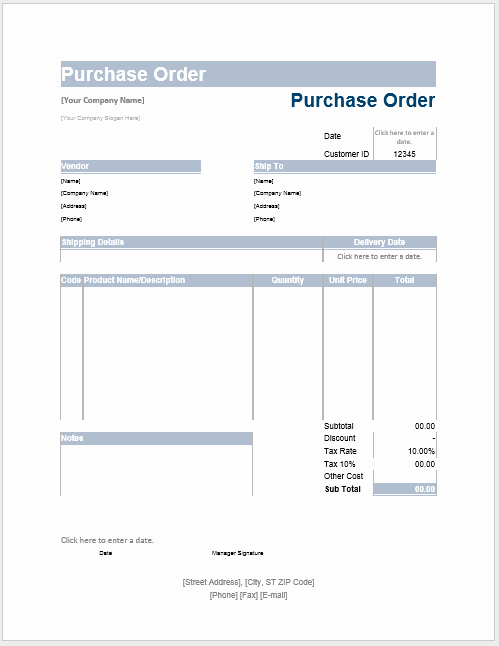Ms Word form Template Fresh Purchase order Template – Microsoft Word Templates