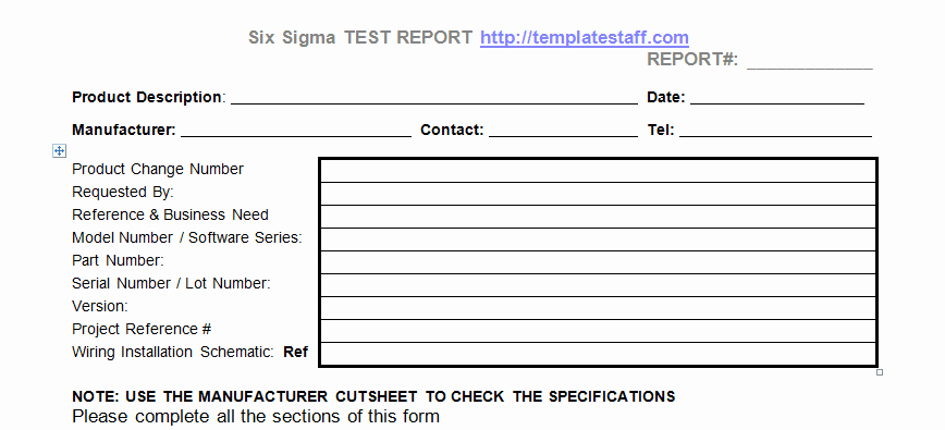 Ms Word Test Template Inspirational Product Test Report Template In Microsoft Word