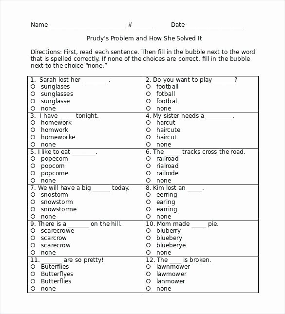 Multiple Choice Template Word Awesome Best Blank Spelling List Template Co Word Test Fresh