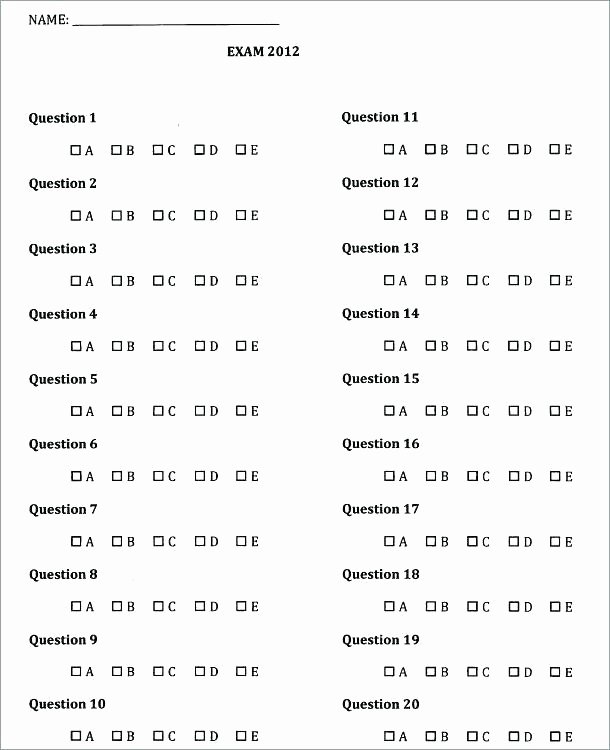 Multiple Choice Template Word Fresh Best Blank Spelling List Template Co Word Test Fresh