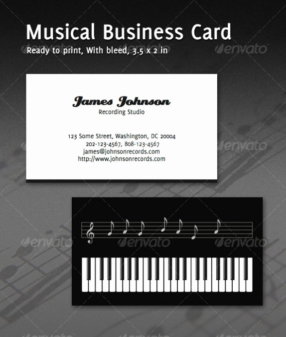 Music Business Cards Template Beautiful Cardview – Business Card &amp; Visit Card Design