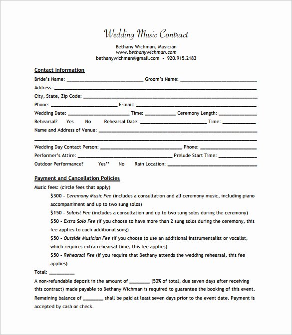 Music Producer Contract Template Awesome 20 Music Contract Templates Word Pdf Google Docs