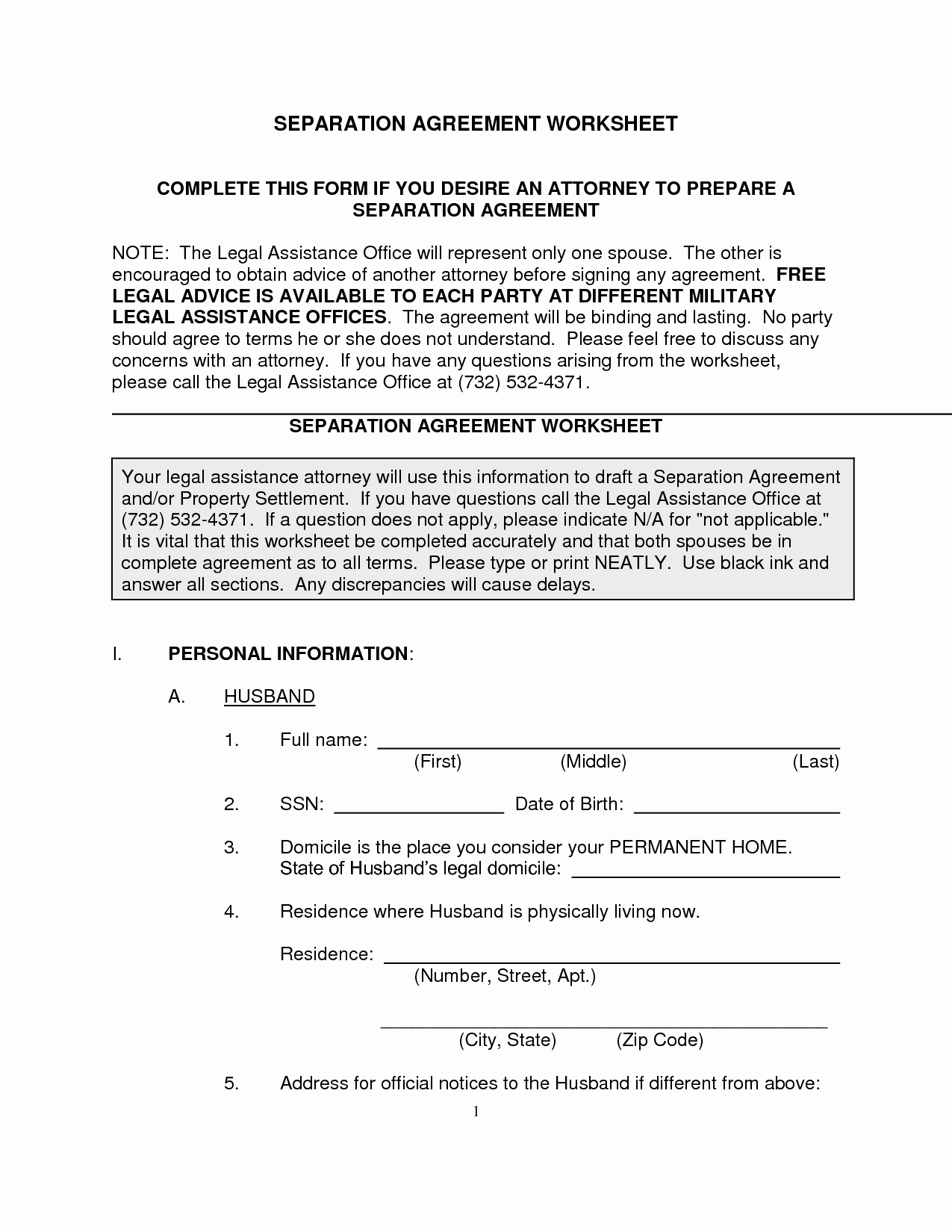 Nc Separation Agreement Template Beautiful Free Legal Separation Agreement form Nc Nc Fice Of the