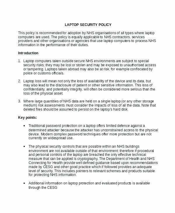 Network Security Policy Template Lovely Network Policy Template software Test Policy Template
