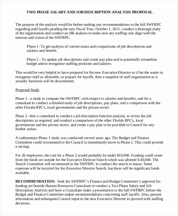 New Position Proposal Template Inspirational Job Proposal Template 18 Free Word Pdf Document