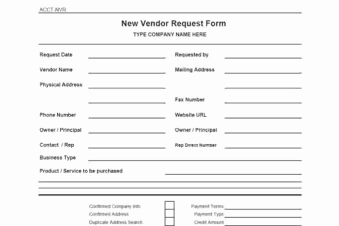 New Vendor form Template Inspirational Internal Control Procedures for Small Business Checklist
