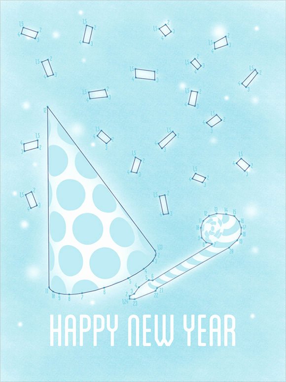 New Year Card Template Unique 21 New Year Greeting Card Templates to Download
