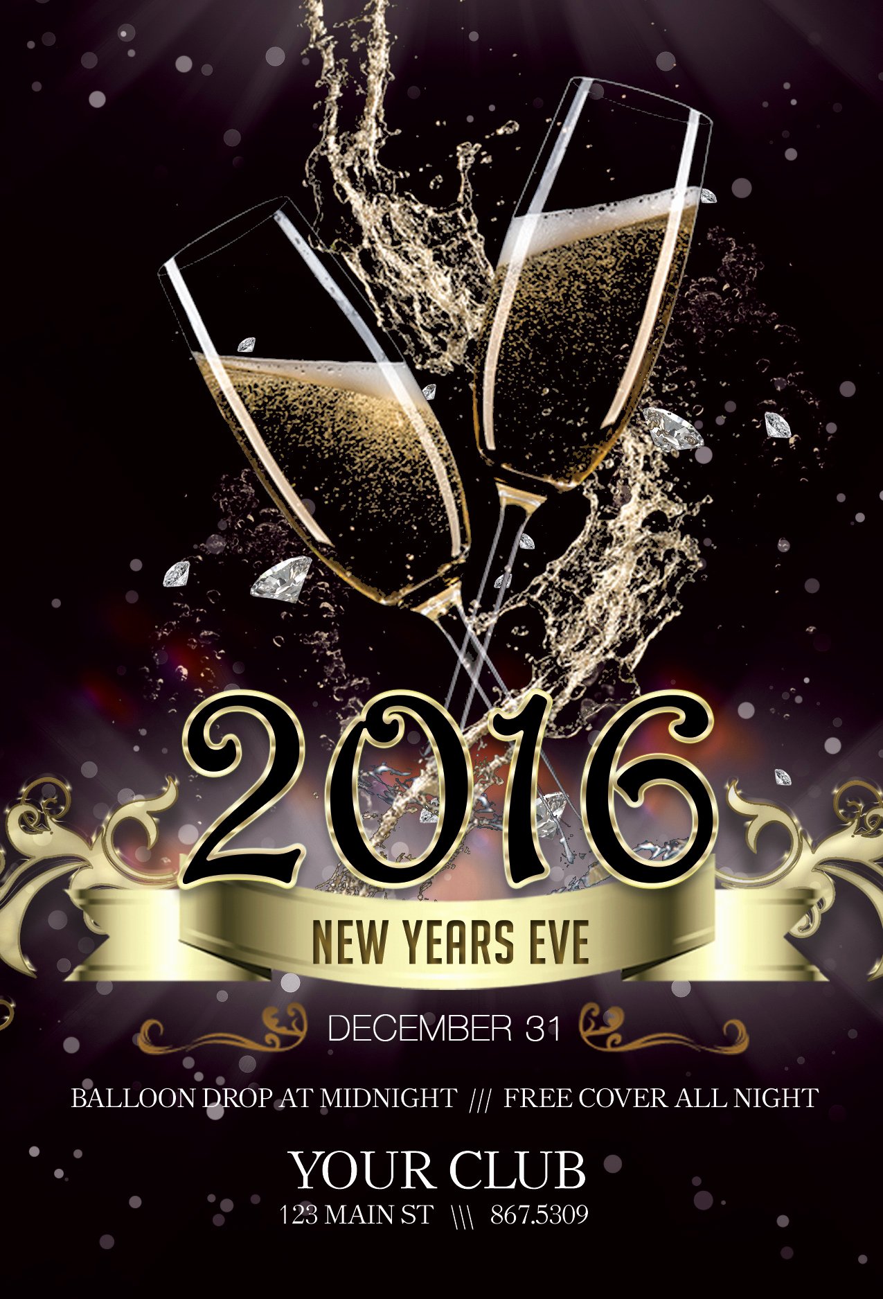 New Year Flyers Template Luxury Free New Years Eve Flyer Template Portablegasgrillweber