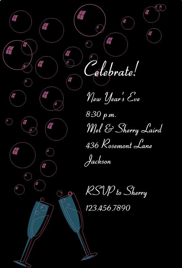 New Year Invitation Template Best Of 28 New Year Invitation Templates – Free Word Pdf Psd