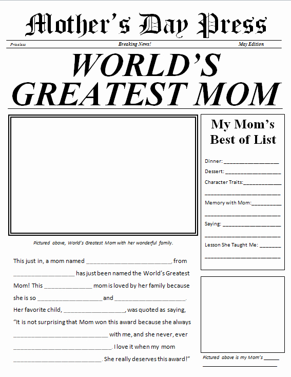 Newspaper Template for Kids Luxury Newspaper Template for Kids
