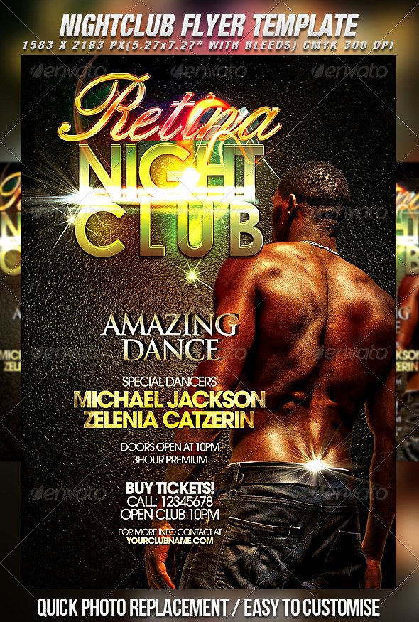 Night Club Flyer Template Awesome Nightclub Flyer