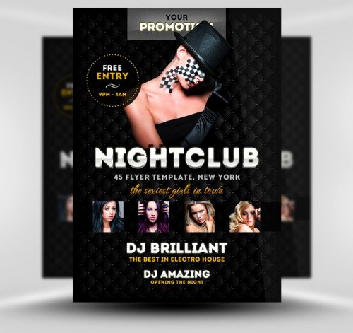 Night Club Flyer Template Luxury Nightclub Flyers