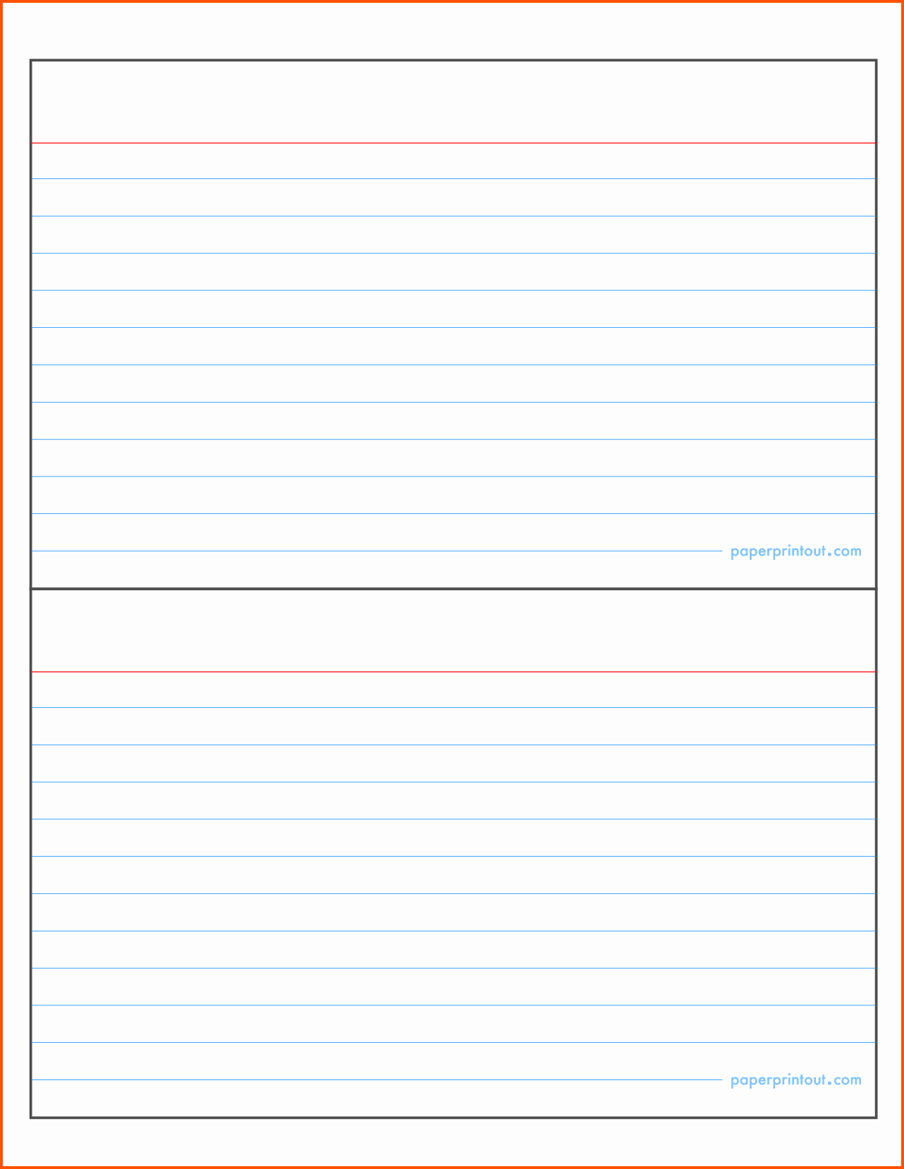 Note Card Template Free New Index Card Template