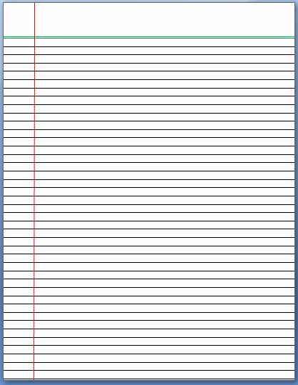 Notebook Template for Word Best Of Lined Paper Template