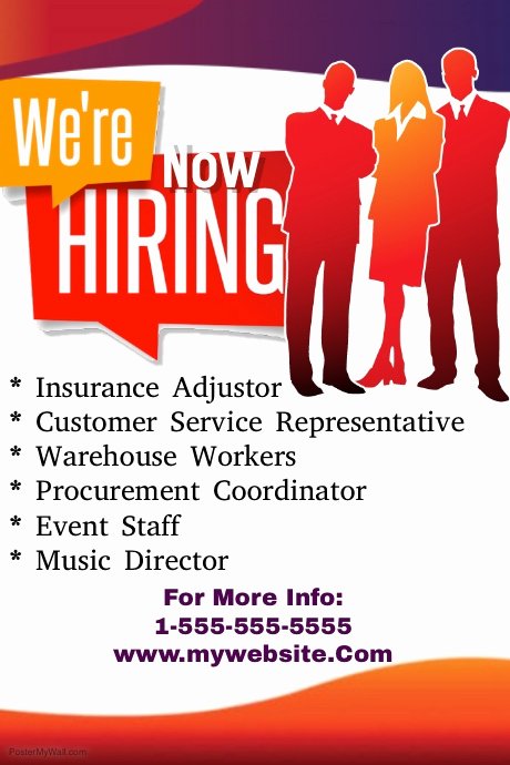 Now Hiring Template Free Best Of Copy Of now Hiring Flyer