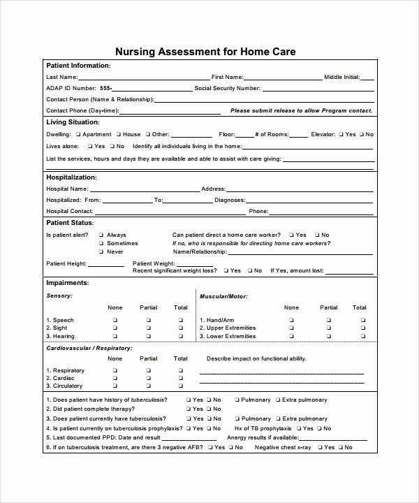 Nursing assessment Documentation Template Beautiful 11 Sample Career assessment Templates to Download