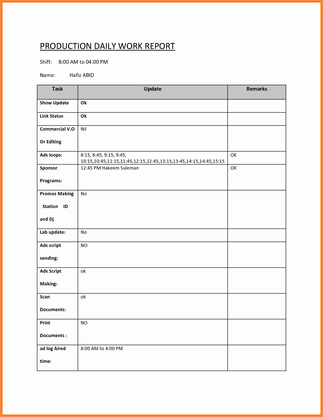 Nursing Shift Report Template Awesome Shift Report Template