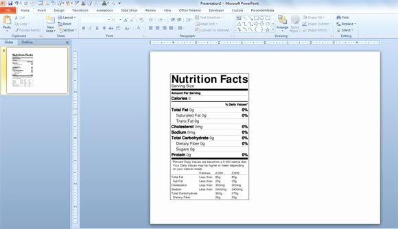 Nutrition Facts Label Template Elegant How to Make A Nutrition Facts Label for Free for Your