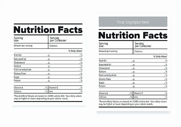 Nutrition Facts Template Word Elegant Blank Nutrition Label Template Word Fresh Free Pay Stub