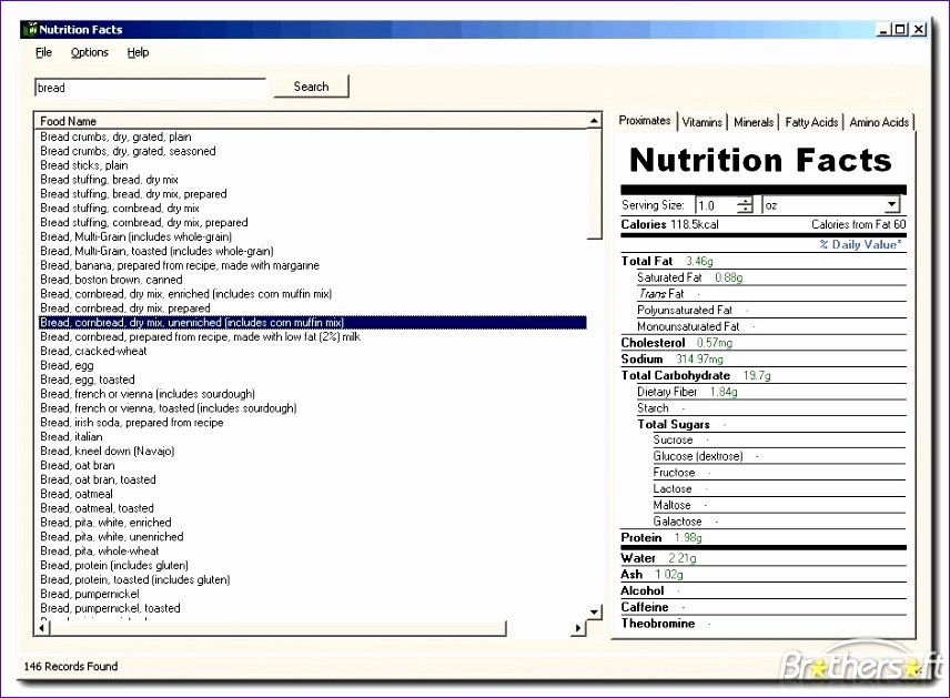 Nutrition Label Template Excel Fresh 6 Label Template Excel Exceltemplates Exceltemplates