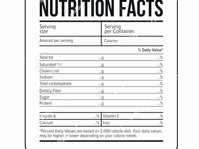 vector nutrition facts food table label design template serving size nutrition facts label template chart excel nutrition facts label template google docs